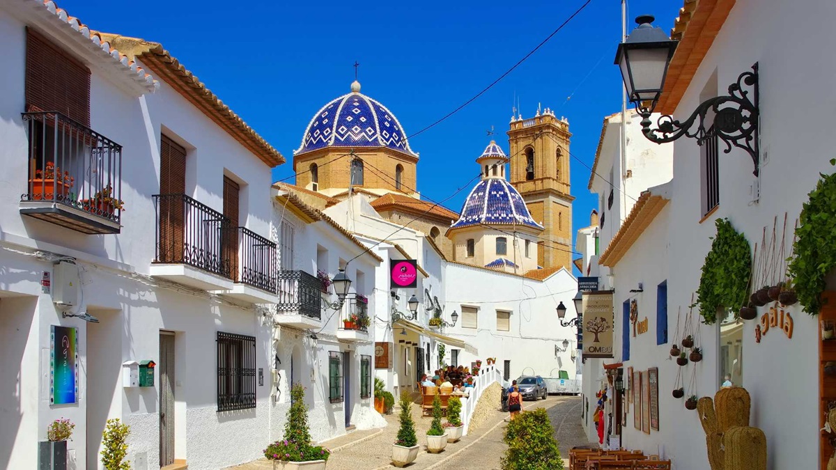El pueblo de Altea en Alicante