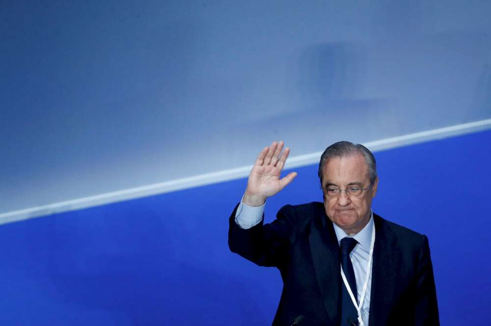 El presidente del Real Madrid, Florentino Pérez. EFE/Emilio Naranjo