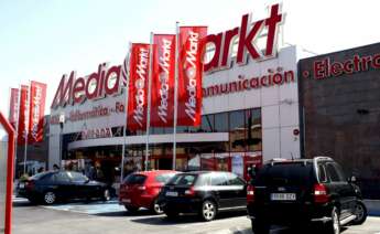 La fachada de una tienda de MediaMarkt