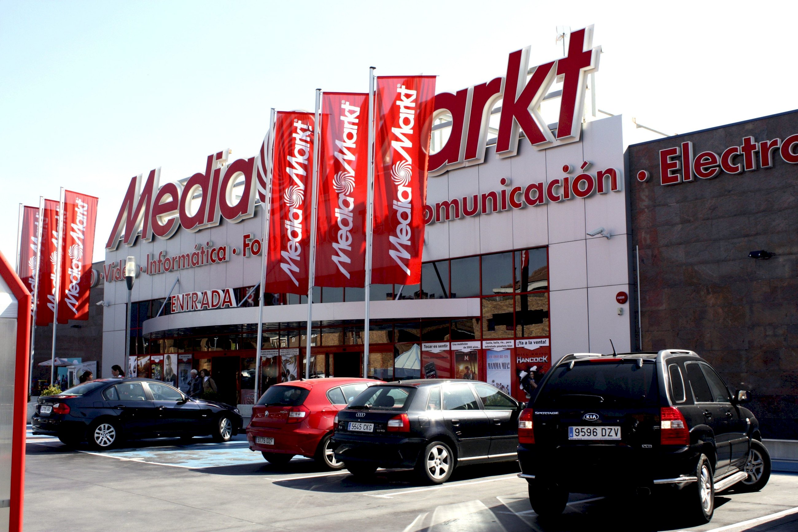La fachada de una tienda de MediaMarkt