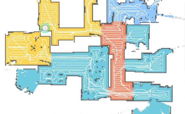 Mapa creado por un robot doméstico de limpieza.  Jordi Vitrià/Flickr