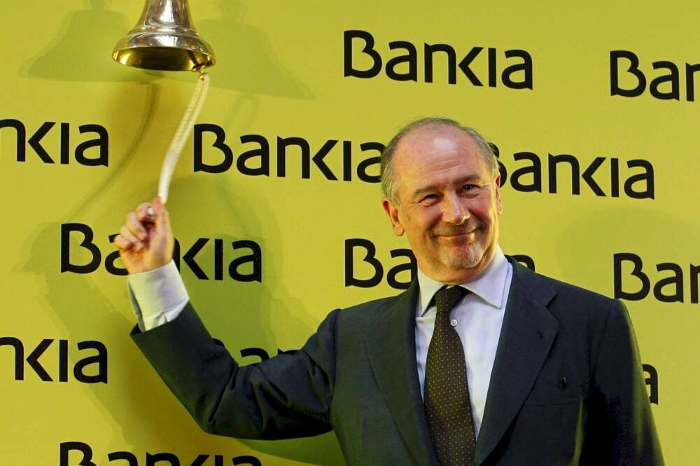 Rodrigo Rato, durante la salida a bolsa de Bankia. EFE