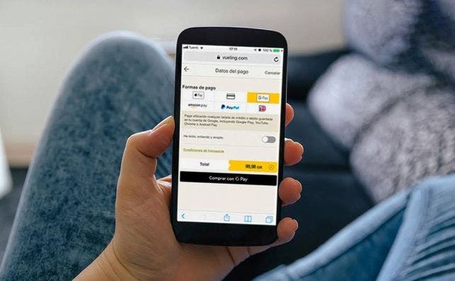 App de Vueling. Fotografía: Vueling en Facebook