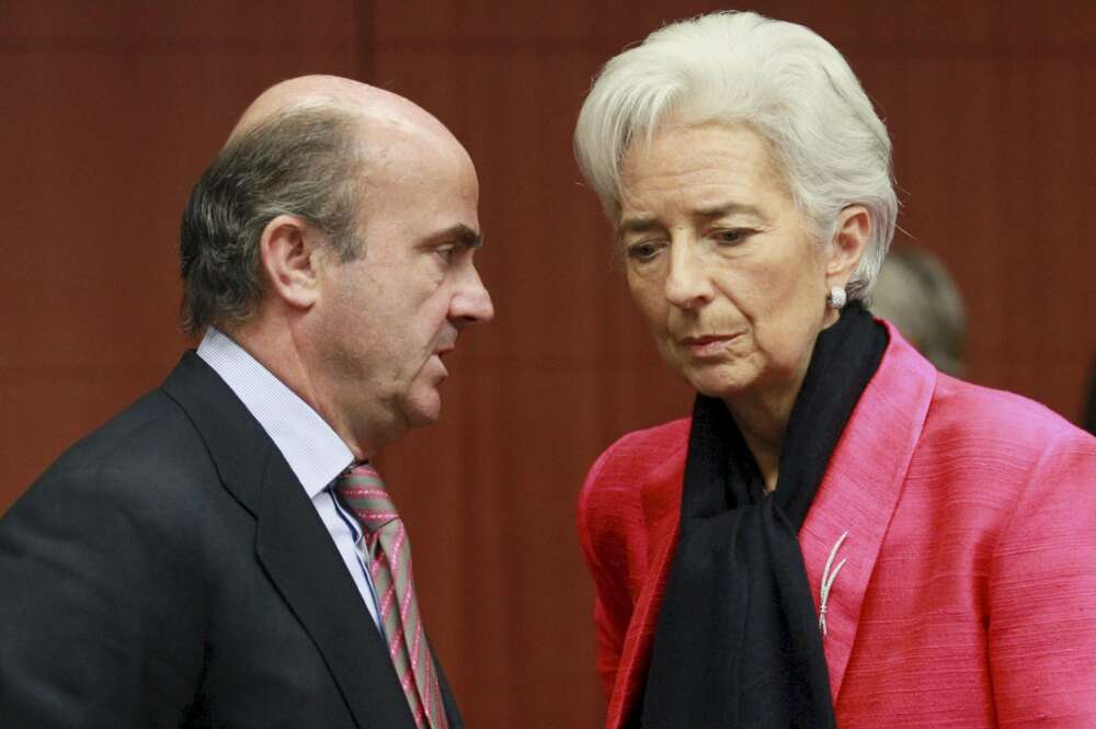 Despido Aprobación Óxido Lagarde y De Guindos se reencuentran en el BCE tras la Troika y Bankia -  Economía Digital