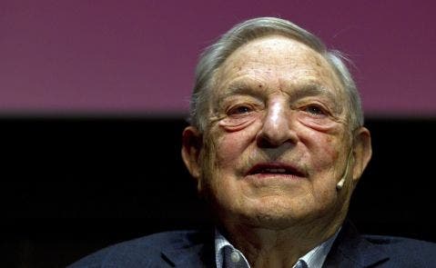 George Soros, en una conferencia dada en Barcelona. | EFE