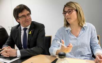 Puigdemont y Artadi, durante una reunión en Berlín. Foto: EFE/OM