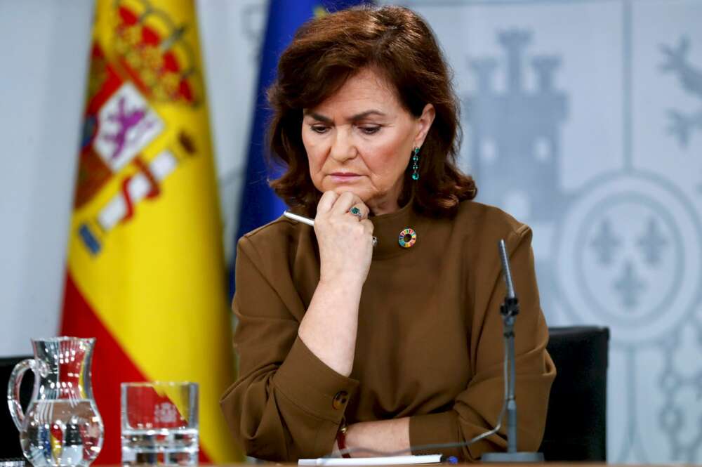 La vicepresidenta del Gobierno, Carmen Calvo./ EFE