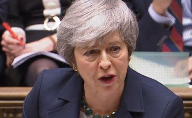 La primera ministra británica, Theresa May. EFE/ Uk Parliamentary Recording Unit