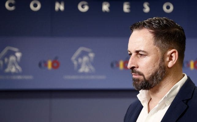 El presidente de Vox, Santiago Abascal. EFE/Mariscal