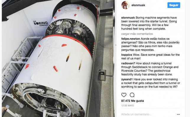Instagram Boring Musk