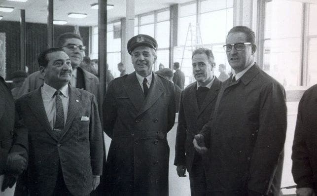 Inauguración de la nueva terminal modular en 1972.