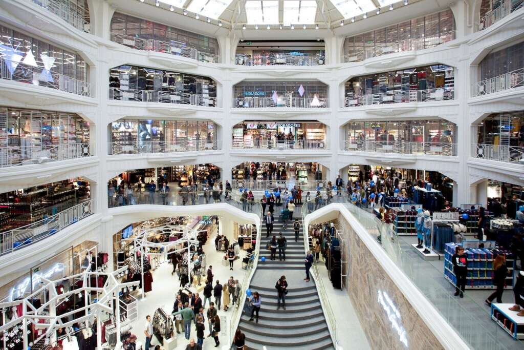 Interior de un Primark en España, concretamente el de Gran vía en Madrid