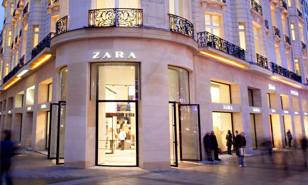 Fachada de una tienda de Zara