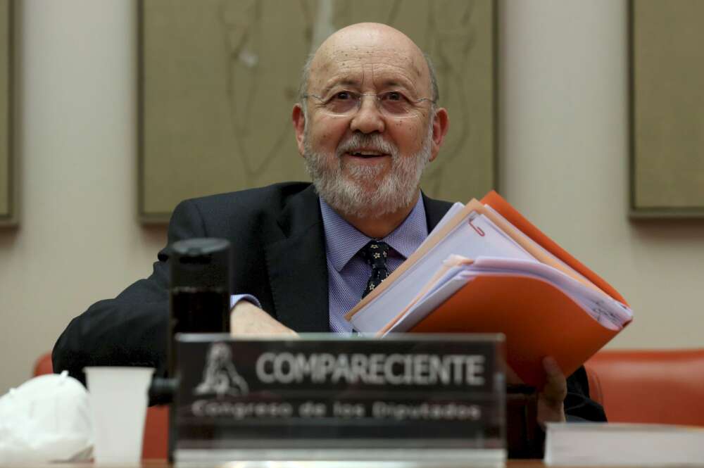 El presidente del CIS, José Félix Tezanos, en una comparecencia en el Congreso de los Diputados el 19 de mayo de 2020 | EFE/KH