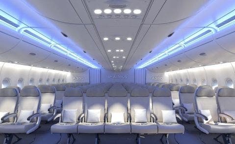 A380 asientos 11 filas