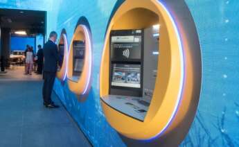 Cajeros de Caixabank.