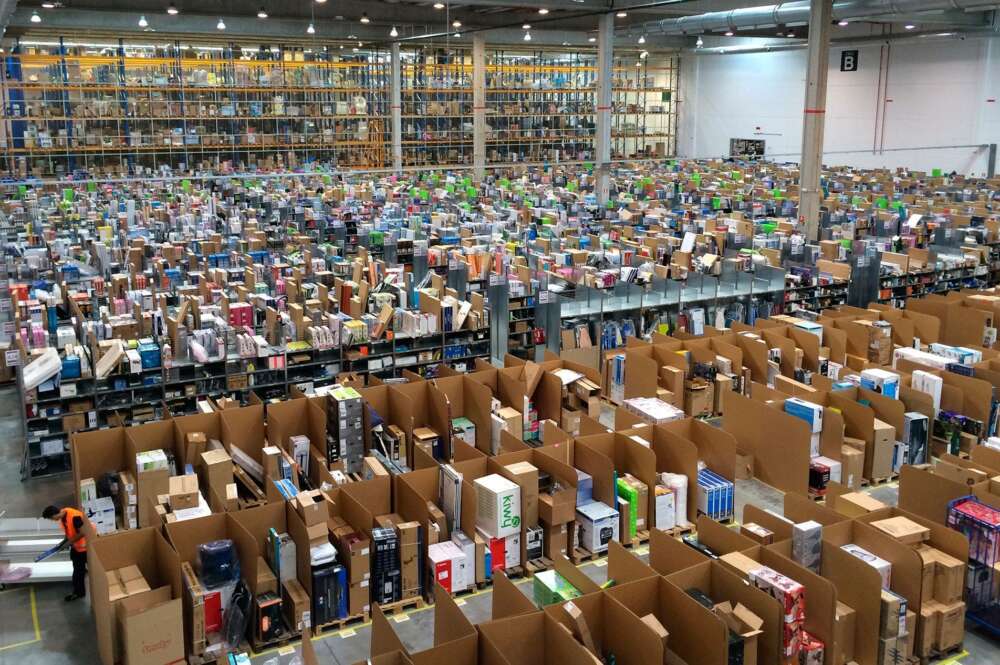 El almacén de Amazon en Madrid.