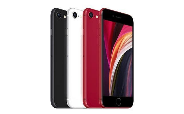 El nuevo iPhone SE está disponible en tres colores: negro, blanco y rojo (Product Red)