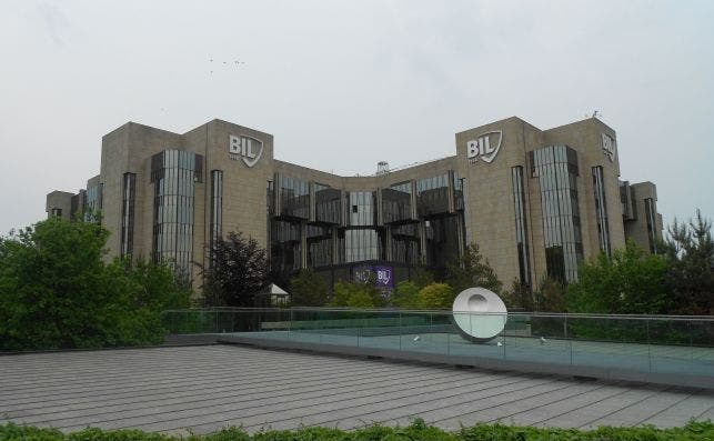 Banque internationale à Luxembourg BIL Tower in Luxembourg in May 2012   Front