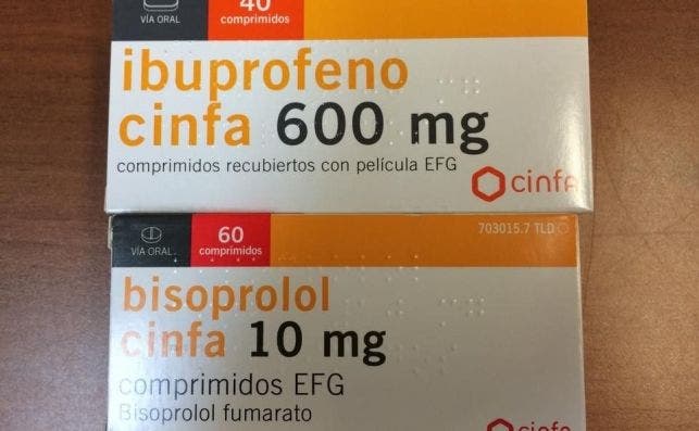 ibuprofeno y bisoprolol