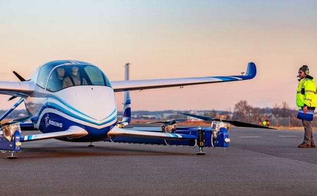 Boeing probó con éxito un coche volador. El futuro de la movilidad está cambiando rápidamente. Foto: Boeing.