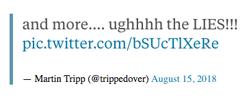 Tuit (borrado) de Tripp. Business Insider