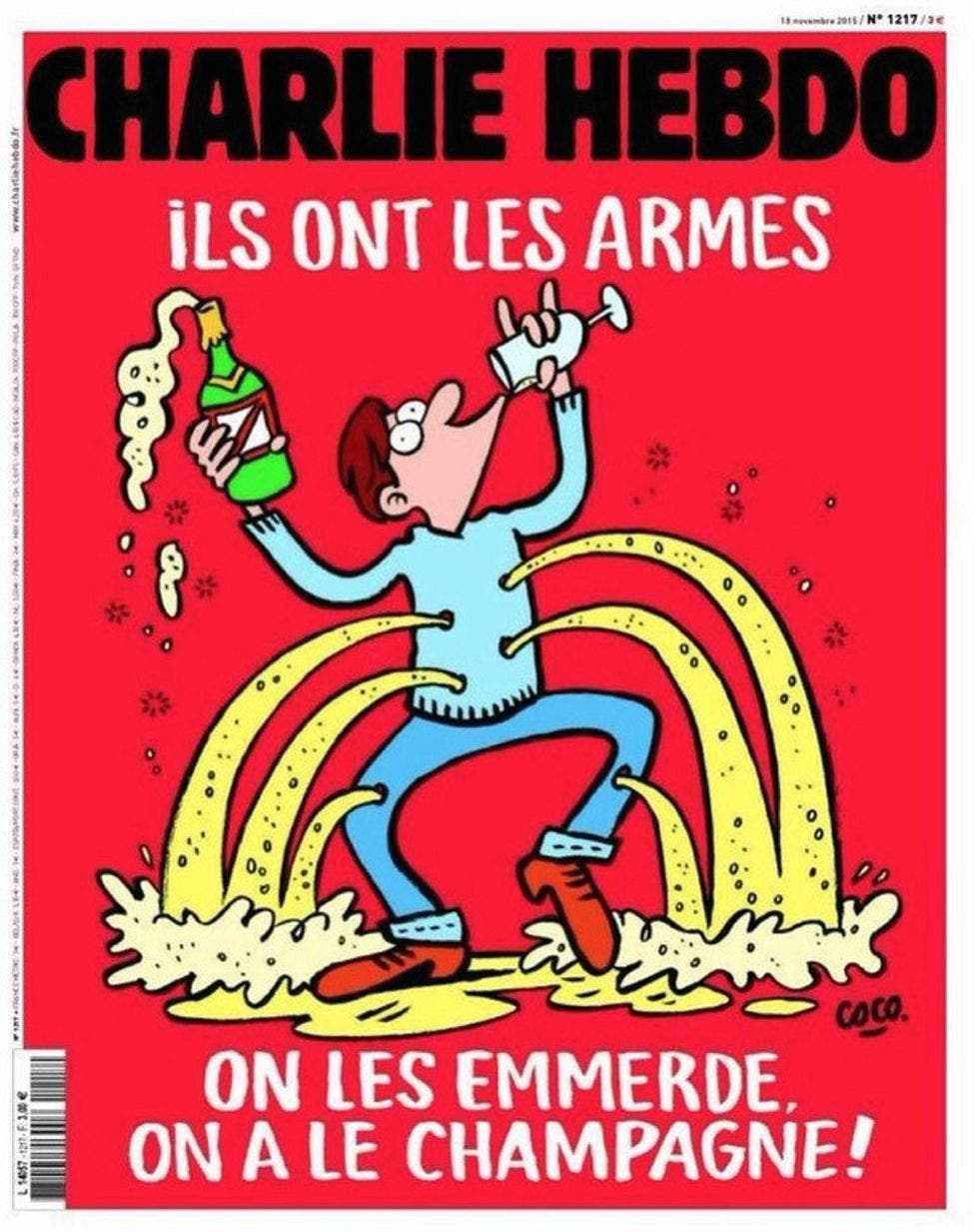Portada de Charlie Hebdo sobre los atentados de París