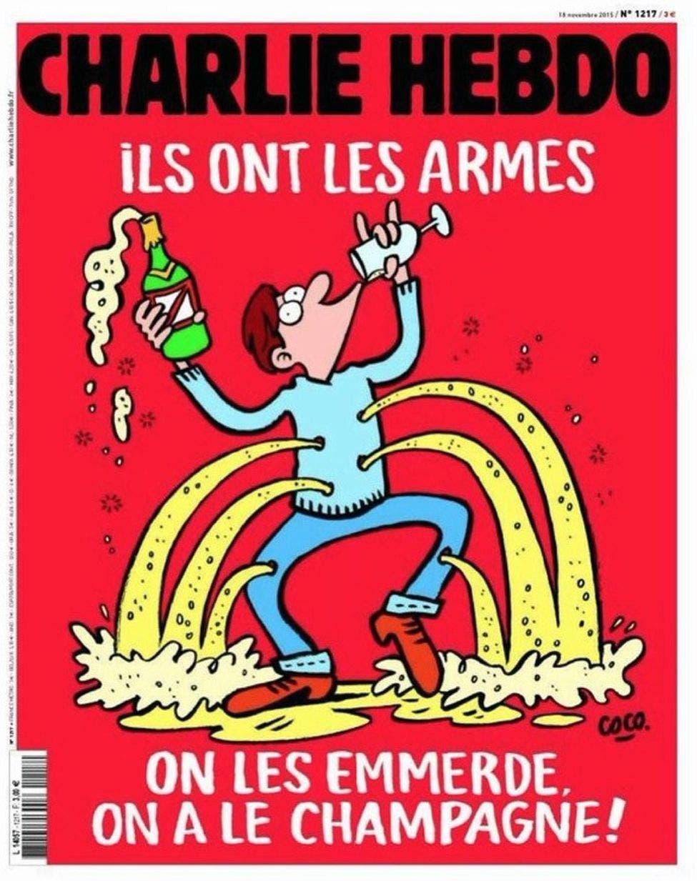 Portada de Charlie Hebdo sobre los atentados de París Portada de Charlie Hebdo sobre los atentados de París