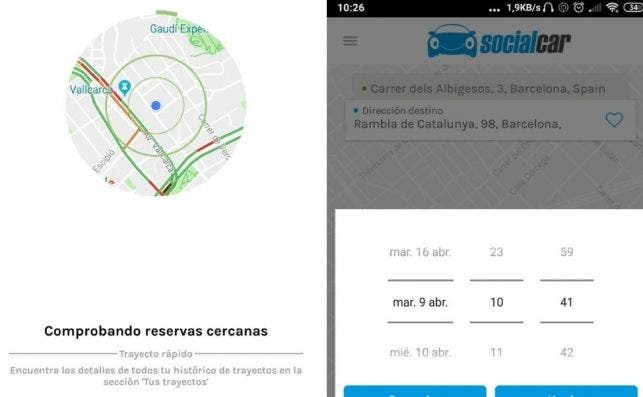 Extracto del viaje con Social Car.