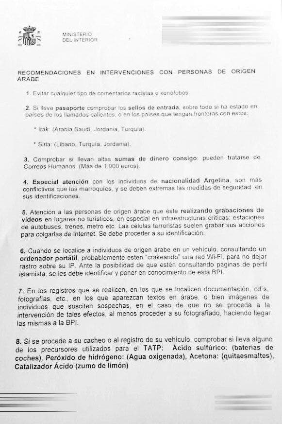 Recomendaciones en intervenciones a personas de origen árabe