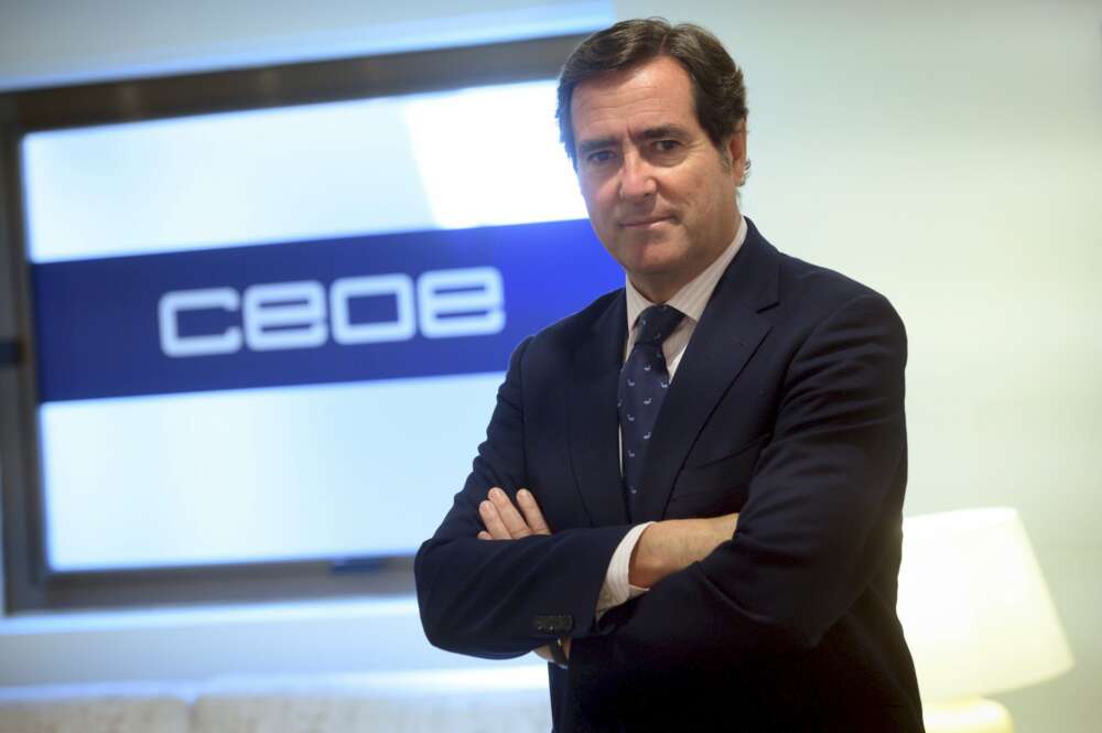 El presidente de la CEOE, Antonio Garamendi. En el comité directivo y junta directiva de este miércoles se nombrarán más vicepresidentes de la gran patronal española. /EFE/Fernando Villar