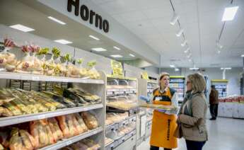 El interior de la zona de horno de una tienda de Mercadona.