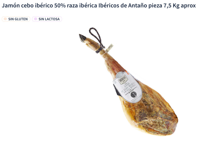 Jamón Carrefour