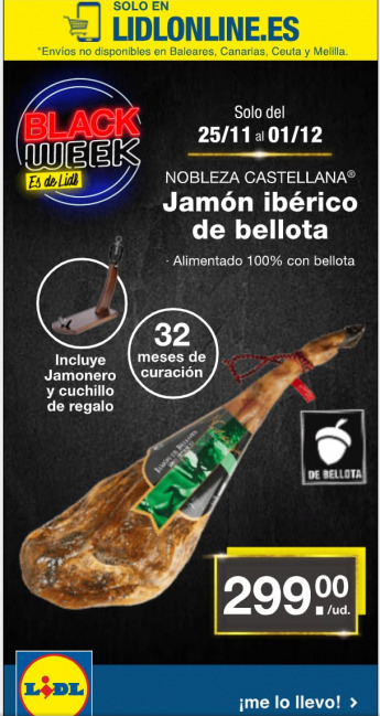 jamon lidl movil