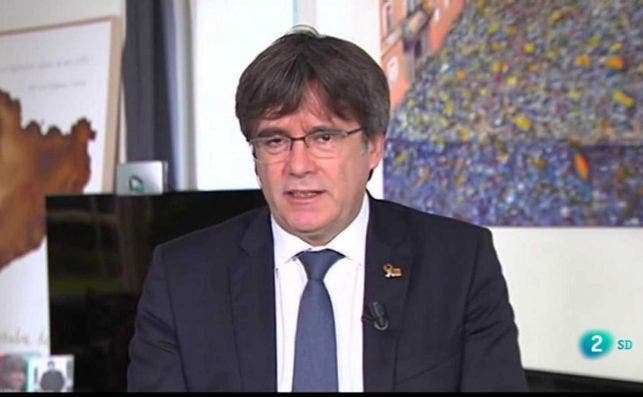 Carles Puigdemont en una entrevista en el programa 'Cafè d'idees' de TVE en Cataluña, el 28 de septiembre de 2020 | RTVE