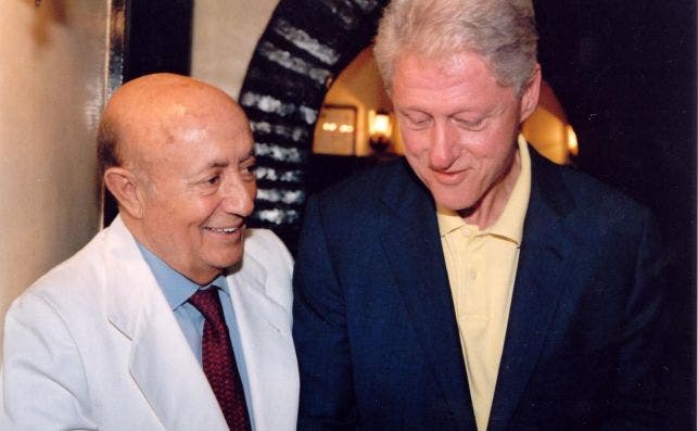Lucio Blázquez junto a Bill Clinton.