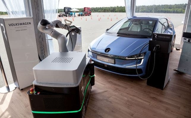 Mobile Charging Robots. Fotografía: Volkswagen