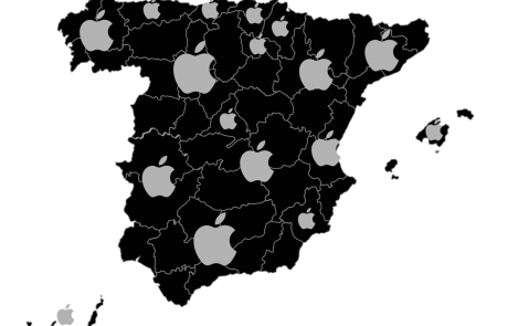 Mapa de top marcas de TECNOLOGIA en España. Fuente: datacentric