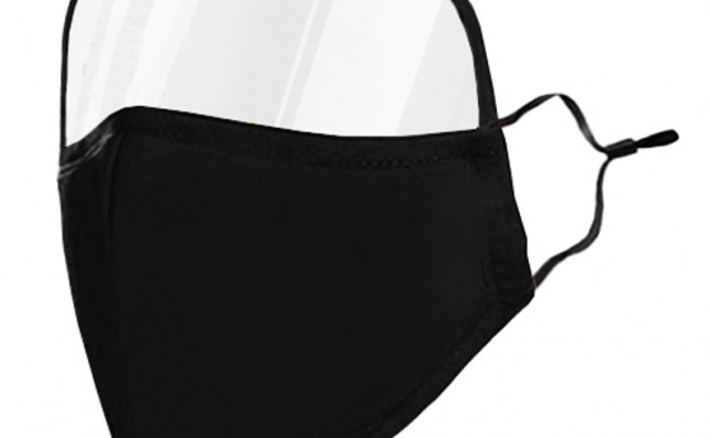 Mascarilla con pantalla para los ojos