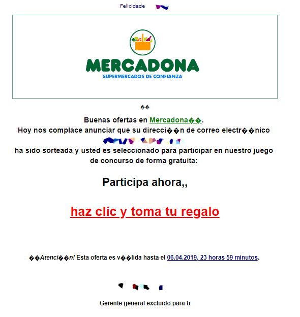 Estafa de Mercadona. 