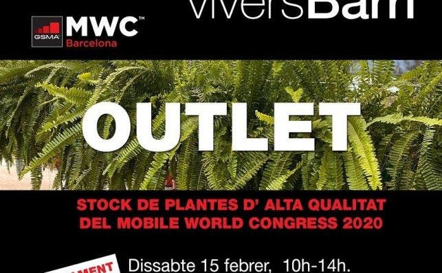 Outlet de las plantas del MWC. Vivers Barri.