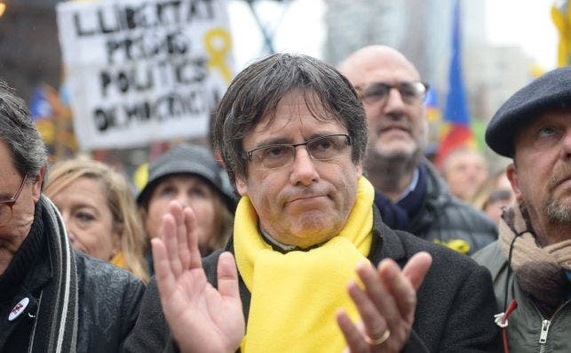 puigdemont manifestacion bruselas