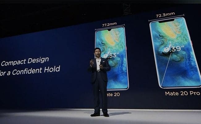 Imagen: 'streaming' de la presentación de los Huawei Mate 20 y Mate 20 Pro