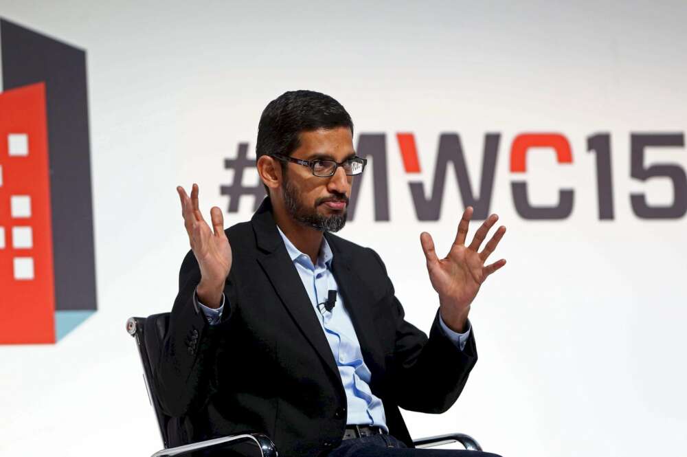 Sundar Pichai, consejero delegado de Google, en el MWC de Barcelona de 2015 | EFE/TA/Archivo