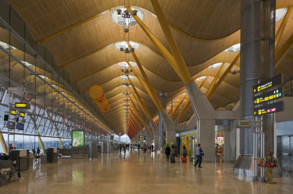 Aeropuerto de Aena en Madrid, Barajas. Foto: Wikipedia