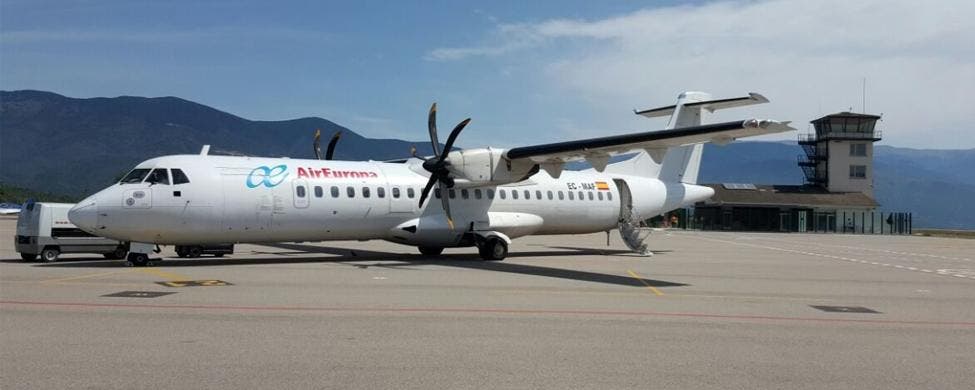 Un aparato de Air Europa en el aeropuerto Andorra-La Seu / GENCAT.CAT