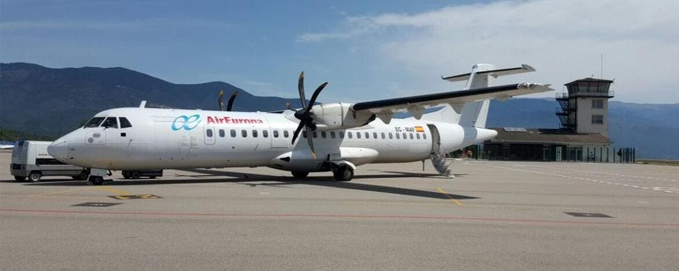 Un aparato de Air Europa en el aeropuerto Andorra-La Seu / GENCAT.CAT