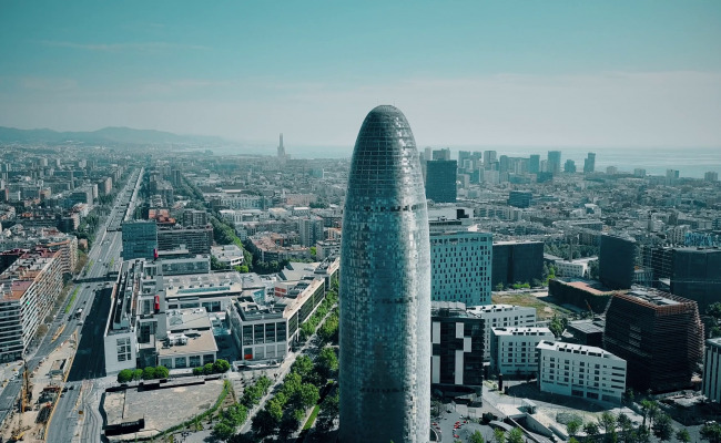 La torre Agbar, en Barcelona