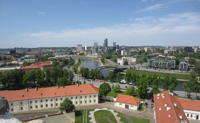 Vilnius City Panorama Baltic Europe Lithuania 443447