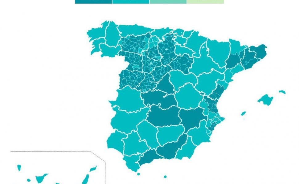 Las provincias que pasan a la fase 1.